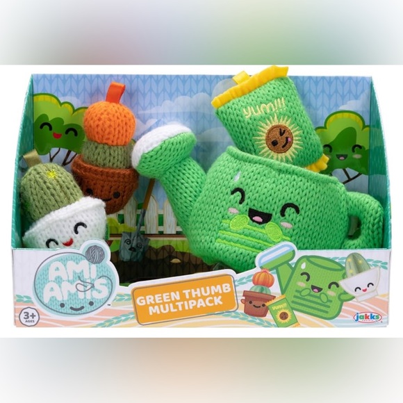 NEW Ami Amis™ Green Thumb Multipack Mini Soft and Cozy Crochet Plush - Picture 1 of 8
